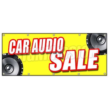 CAR AUDIO SALE BANNER SIGN Mps Speakers Stereo Installation Repair Amps